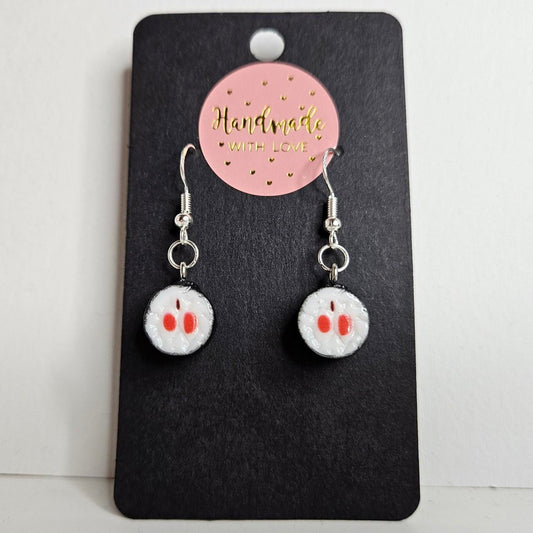 handmade acrylic sushi hook earring