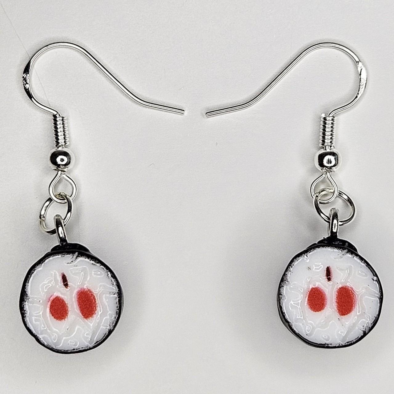 handmade acrylic sushi hook earring